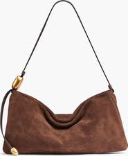 Donna Karan New York Velvet Suede Large Shoulder