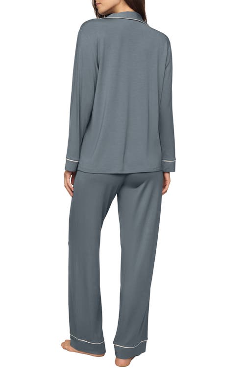 Eberjey Gisele Long Pajamas In Gray