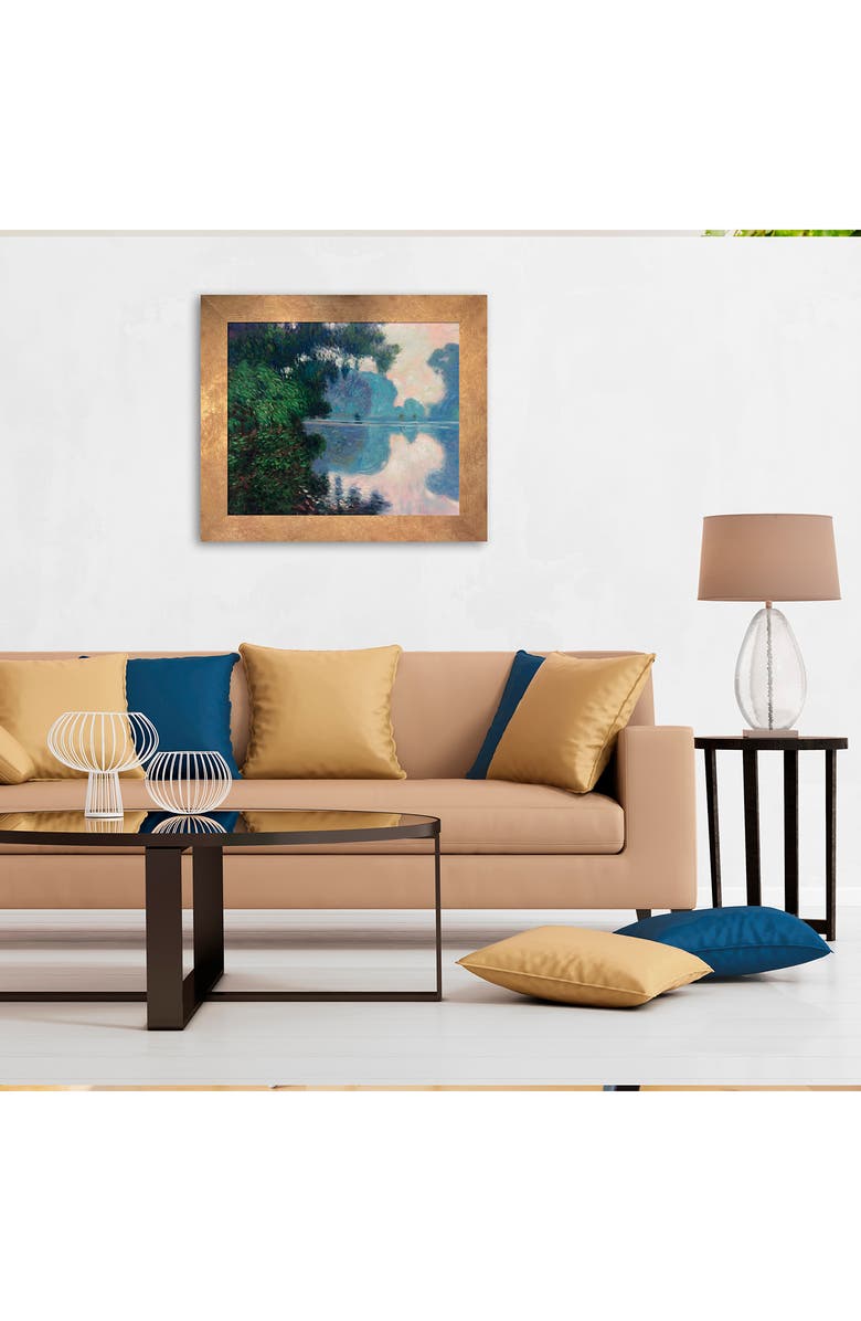 OVERSTOCK ART Morning on the Seine near Giverny La Pastiche Reproduction Canvas Art, Alternate, color,