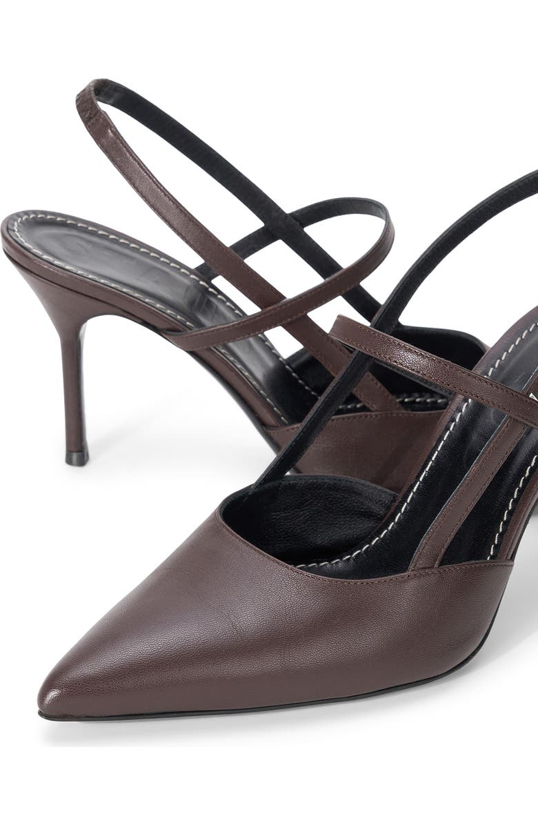 STAUD Sebastian Slingback Sandal, Alternate, color, Espresso