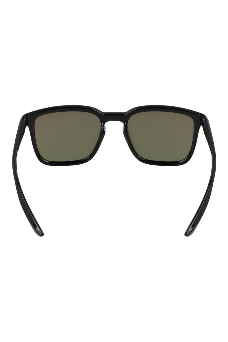 Circuit Team 55mm Square Sunglasses, Alternate, color, BLACK/ ORANGE MIRROR