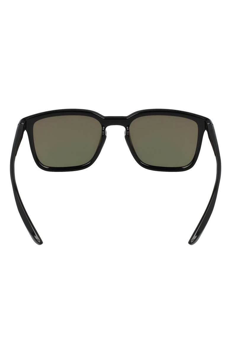 Nike Circuit Team 55mm Square Sunglasses, Alternate, color, Black/ Orange Mirror