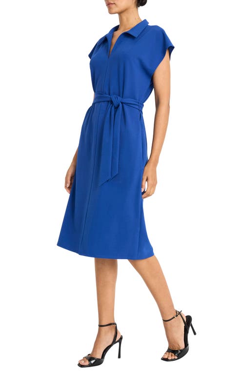 Maggy London Collared Midi A-line Dress In Surf The Web
