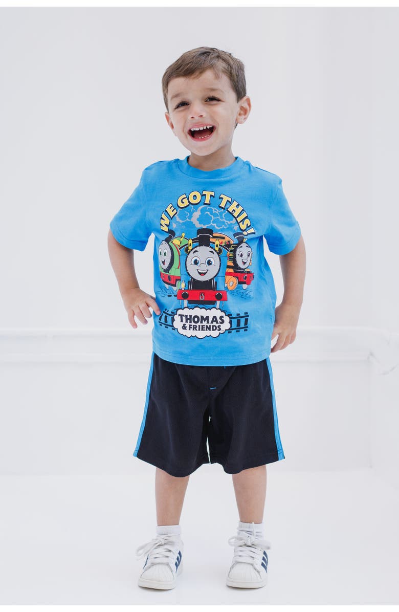 THOMAS & FRIENDS T-Shirt & Mesh Shorts Set, Alternate, color, Blue