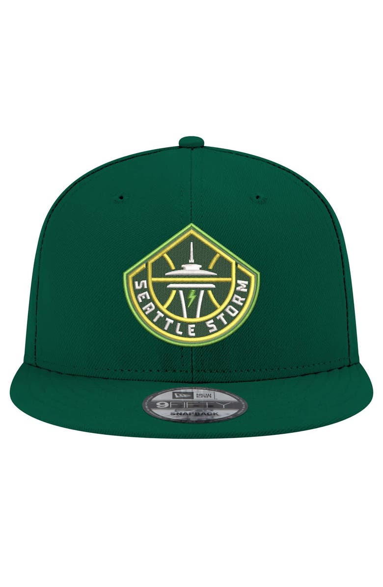 New Era Unisex New Era Green Seattle Storm Logo 9FIFTY Snapback Hat, Alternate, color, Green