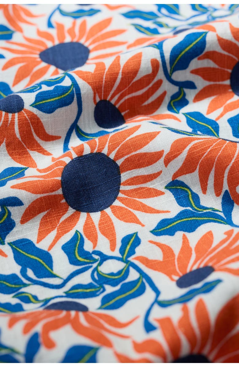 Seasalt Cornwall River Cove Print Organic Cotton Shift, Alternate, color, Bold Sunflower Chalk