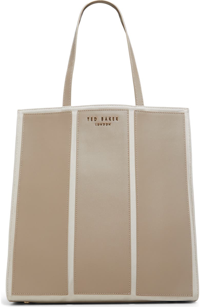 Ted Baker Ava Canvas & Leather Tote Bag, Main, color,