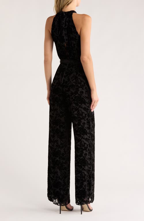 Alice And Olivia Alice + Olivia Thelma Halter Jumpsuit In Black