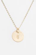Nashelle 14k-Gold Fill Initial Mini Circle Necklace