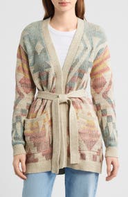 Pendleton Cheyenne Jacquard Cotton Wrap Cardigan