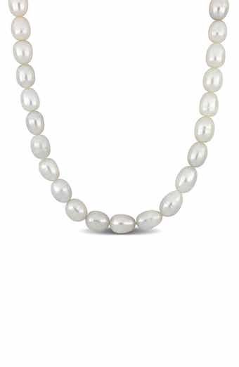 Cultured White Pearl Endless Long Necklace