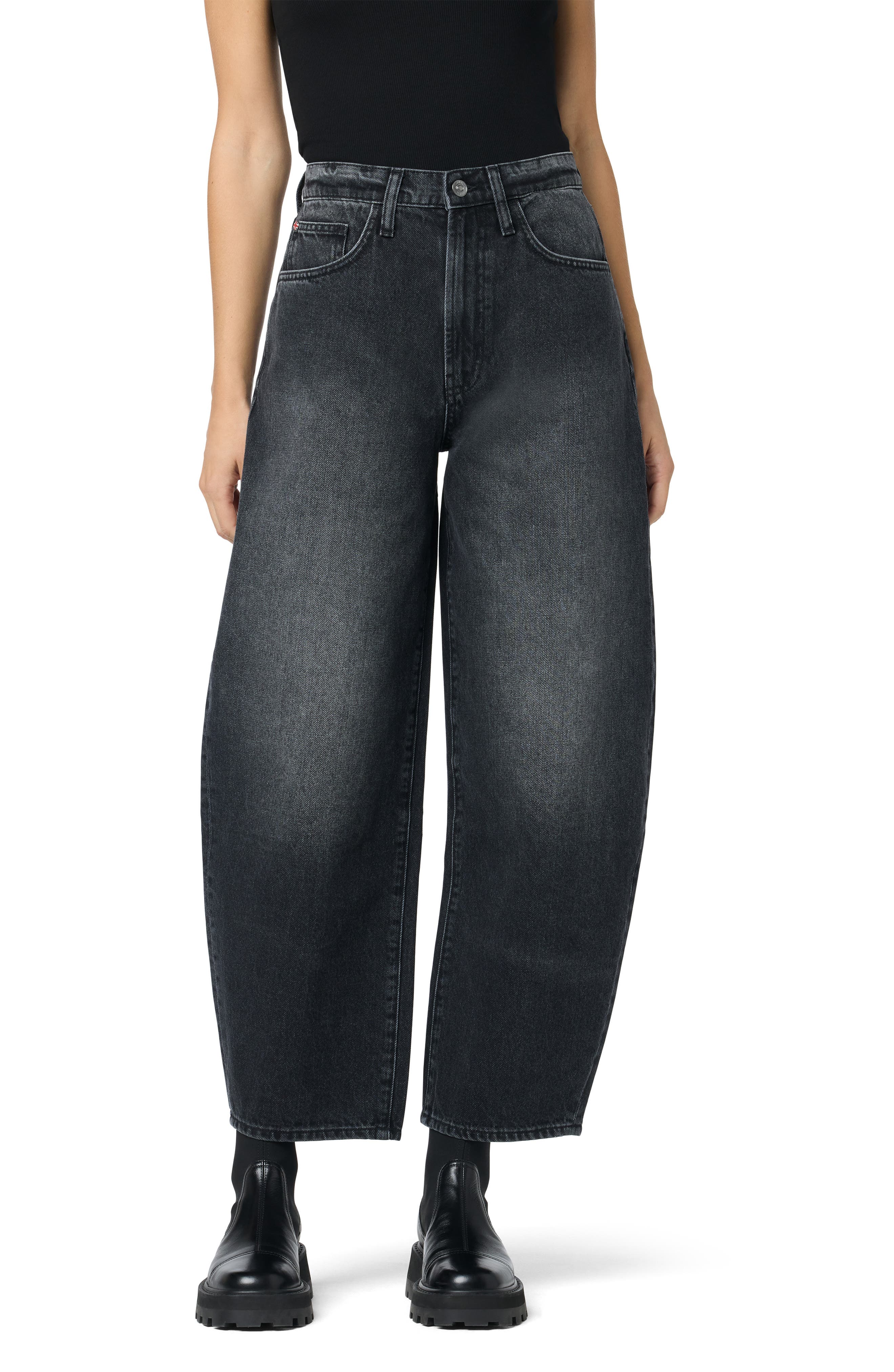 Hudson Jeans Super High Waist Barrel Leg Jeans