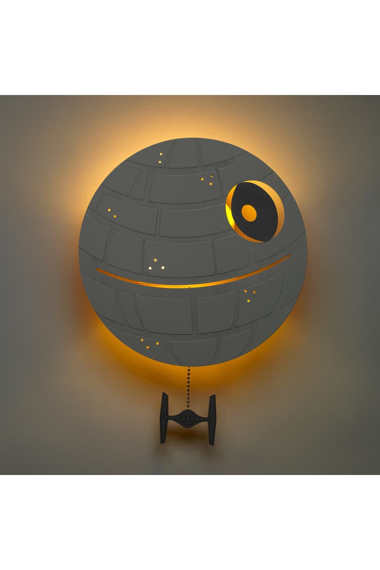 Star Wars Signature LED Light-Up Death Star Wall Decor/Art, Alternate, color, Gray