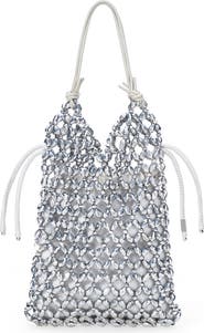 STAUD Karla Crystal Beaded Shoulder Bag