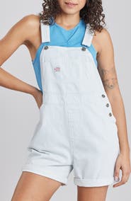 UNIONBAY Mario Stripe Denim Shortalls