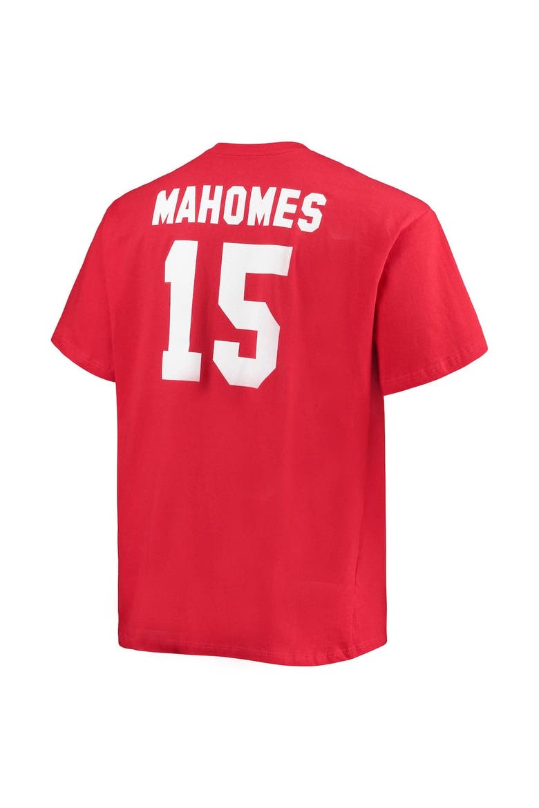 Men's Fanatics Branded Patrick Mahomes Red Kansas City Chiefs Big & Tall Player Name & Number T-Shirt, Alternate, color, Red