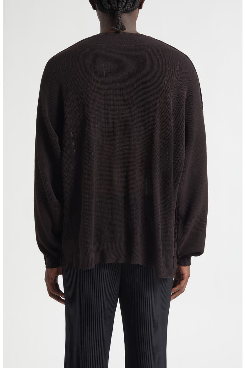 Brush Close-Up Crewneck Sweater, Alternate, color, BROWN