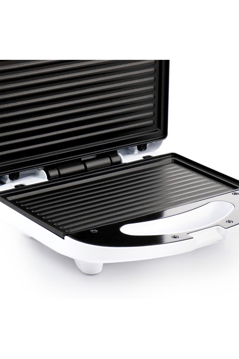 Nonstick Panini Contact Grill in White, Alternate, color, White