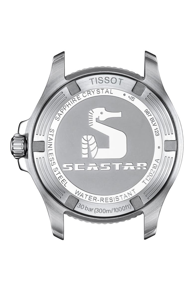 Seastar 1000 Two-Tone Bracelet Watch, 36mm, Alternate, color, BLACK