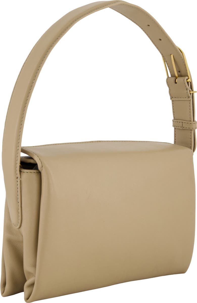 Vince Sidney Boxy Nappe Leather Shoulder Bag, Alternate, color, Sandtrail