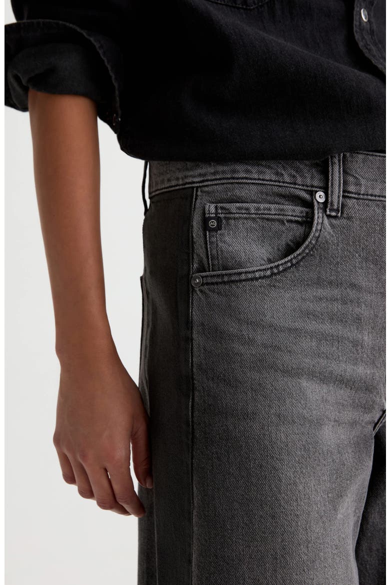 Hattie High Waist Ankle Barrel Jeans, Alternate, color, TUXEDO