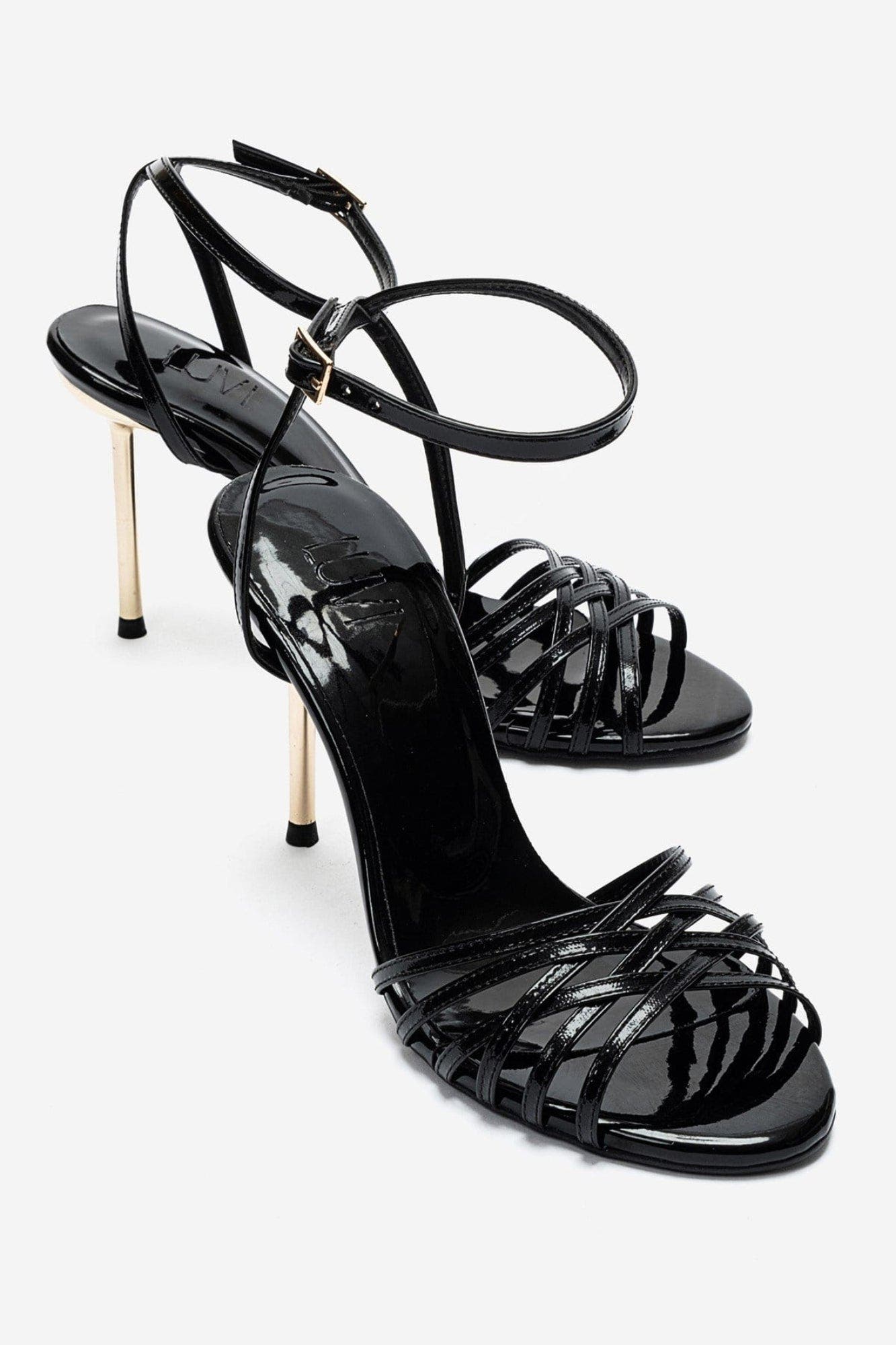 Lorion Stiletto Ankle Strap Pump, Main, color, Black
