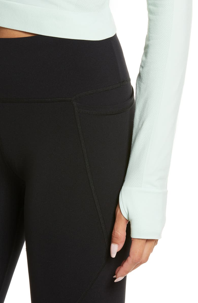 Sweaty Betty Athlete Seamless Long Sleeve Crop Top, Alternate, color, 