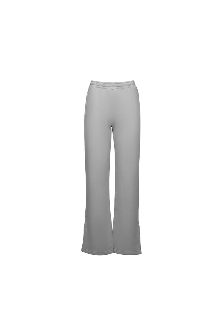 Organic Cotton Teddy Flare Pant, Alternate, color, Ash