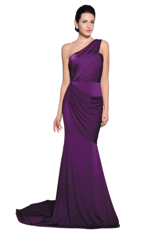 Pia Gladys Perey Garyn In Eggplant