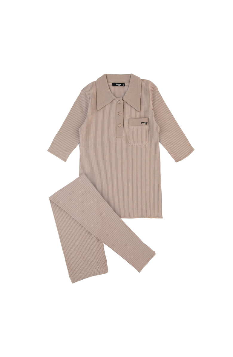 NoggiWear Pointed Collar Loungewear Set, Main, color, 