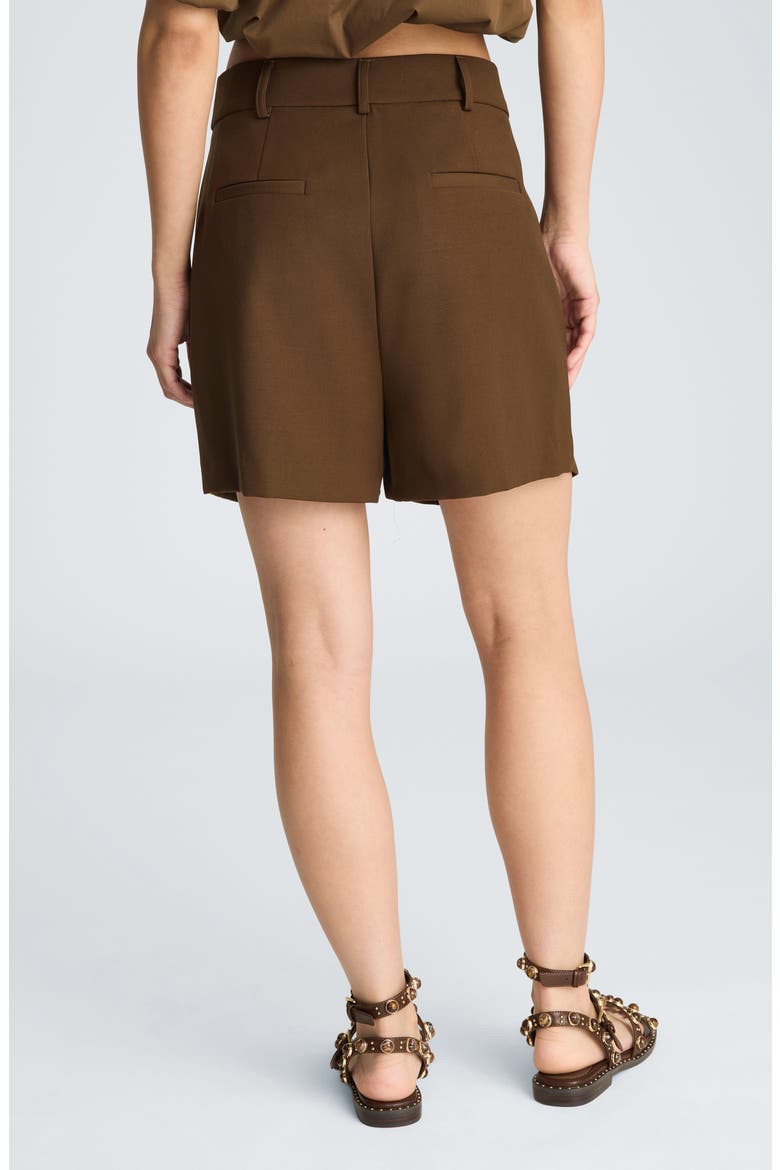 Pleated Shorts, Alternate, color, BRUNETTE