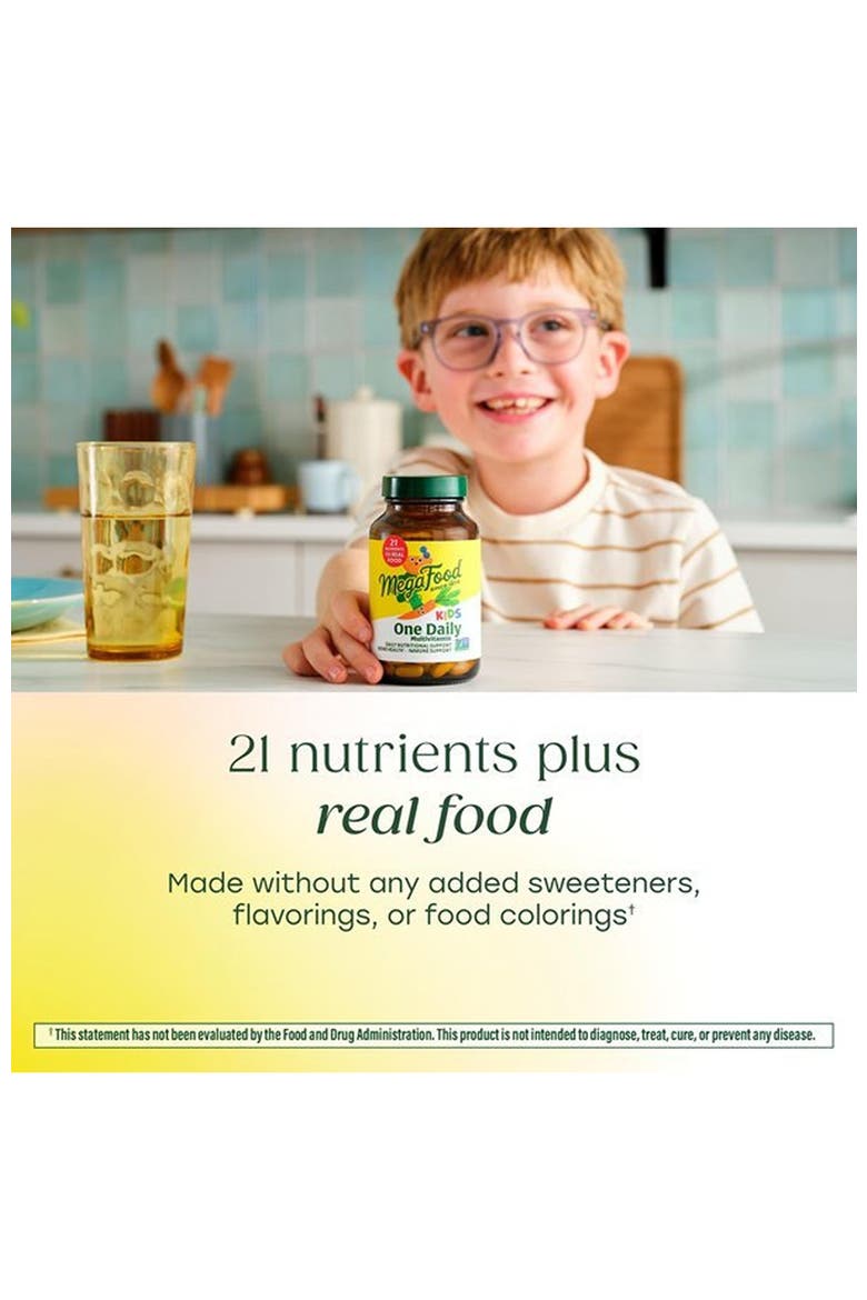 Kids One Daily Multivitamin with Zinc, Vitamin C, B & D3, Vegetarian, Non GMO, 30 Mini Tablets, Alternate, color, None