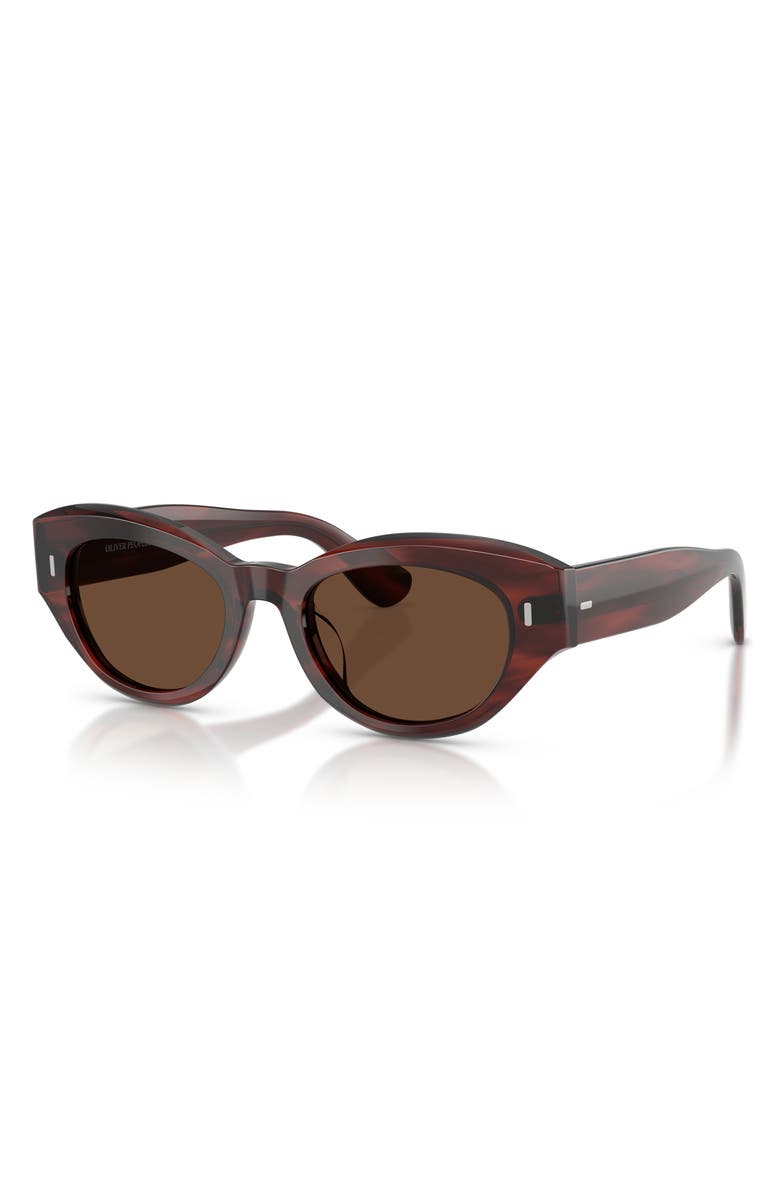 Oliver Peoples 50mm Lerrue Polarized Oval Sunglasses, Alternate, color, 