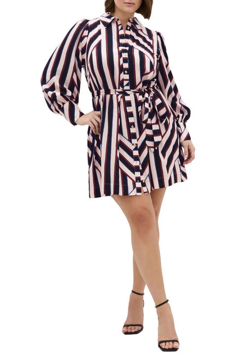 Timeless Stripe Long Sleeve Minidress