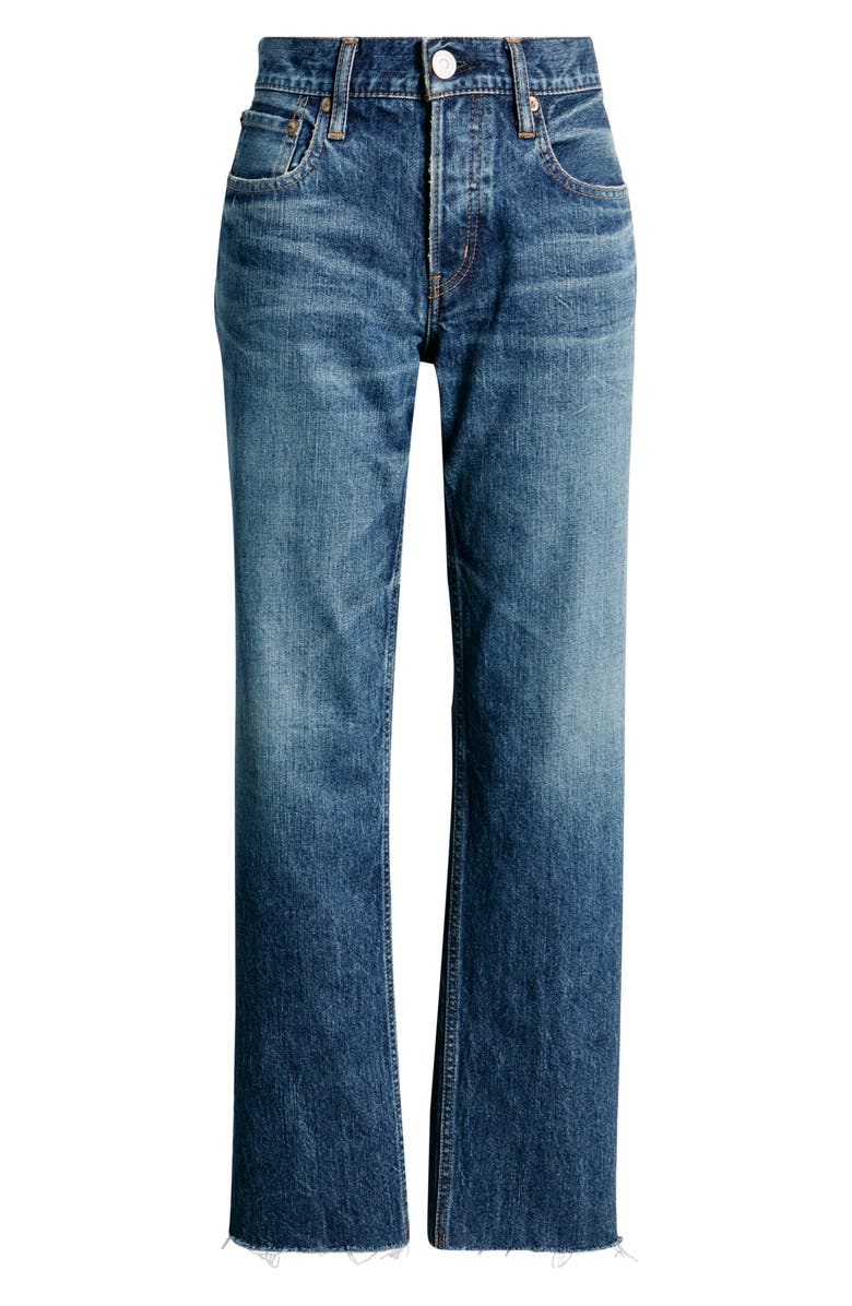 MOUSSY VINTAGE Needham Raw Hem Straight Leg Jeans, Alternate, color, Blue