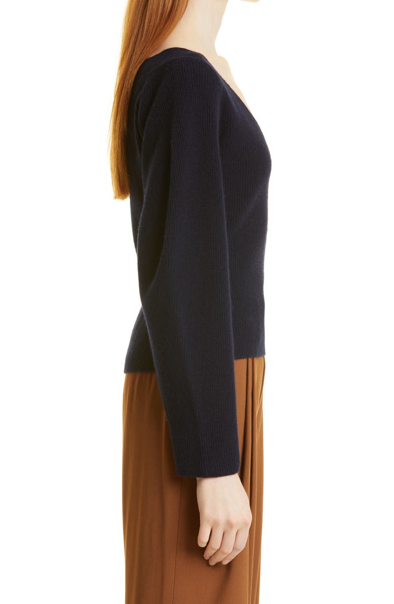Vince Ribbed Wool & Cashmere Sweater, Alternate, color,
