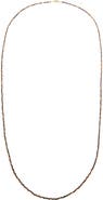 BY ADINA EDEN Tigers Eye Beaded Chain Necklace 36"