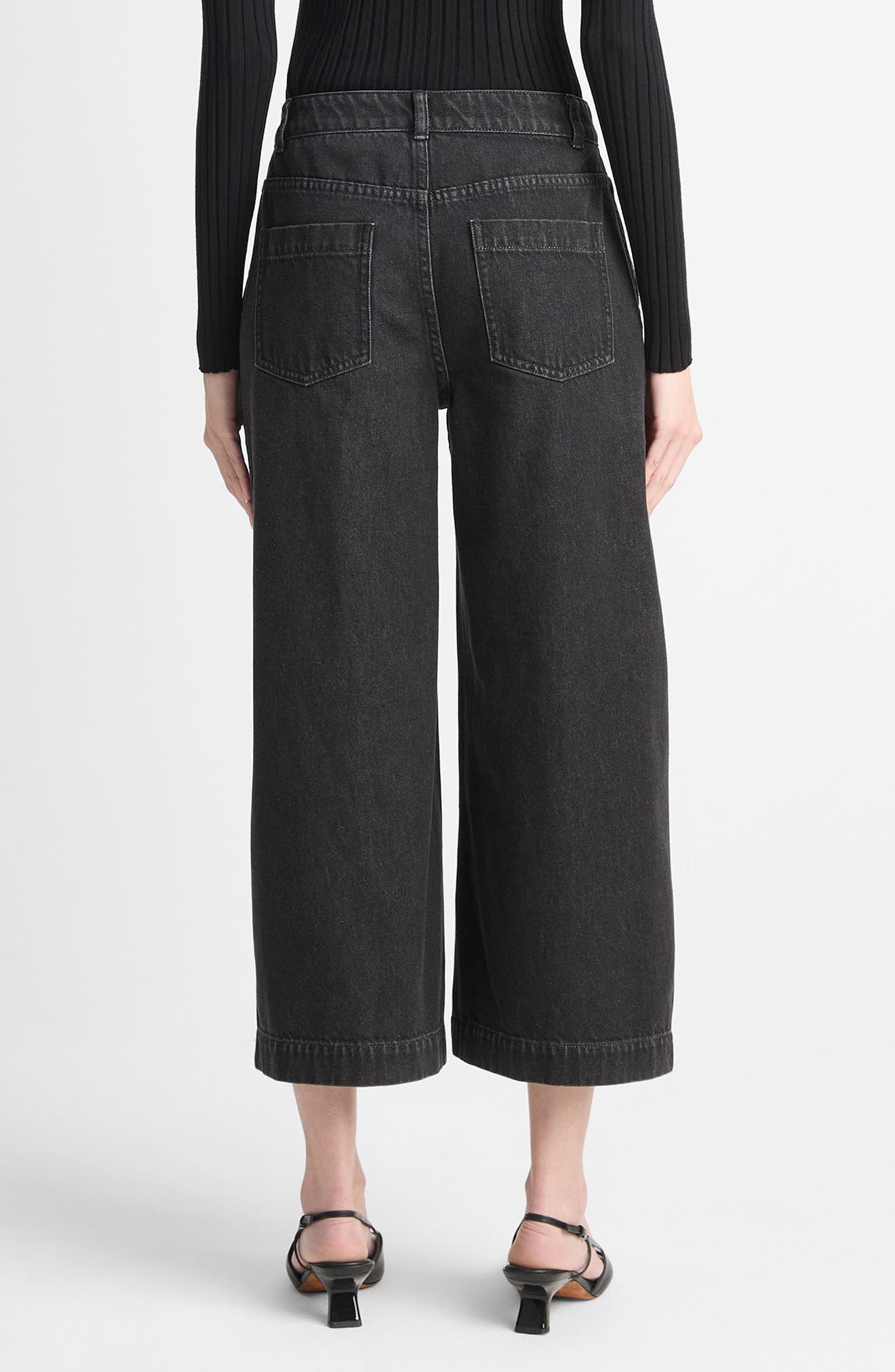 Utility Crop Wide Leg Jeans - image 2