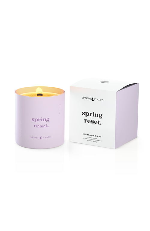 Spoken Flames Spring Reset Candle In Lavender