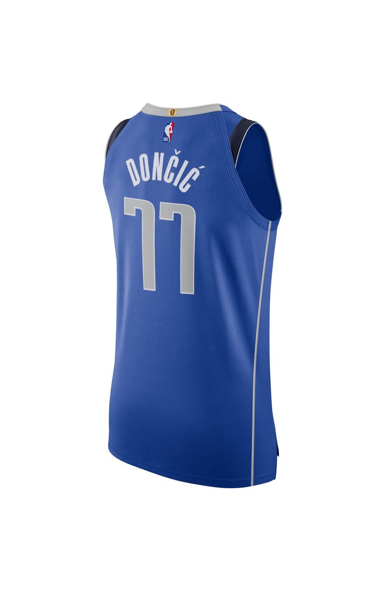 Nike Men's Nike Luka Dončić Blue Dallas Mavericks Authentic Jersey - Icon Edition, Alternate, color,