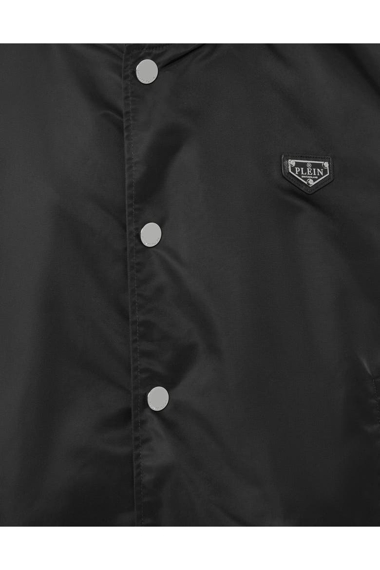 Nylon Baseball Jacket Men, Alternate, color, black