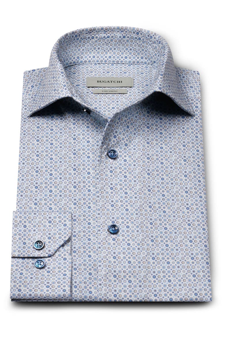 Devon OoohCotton® Print Button-Up Shirt, Alternate, color, AIR BLUE