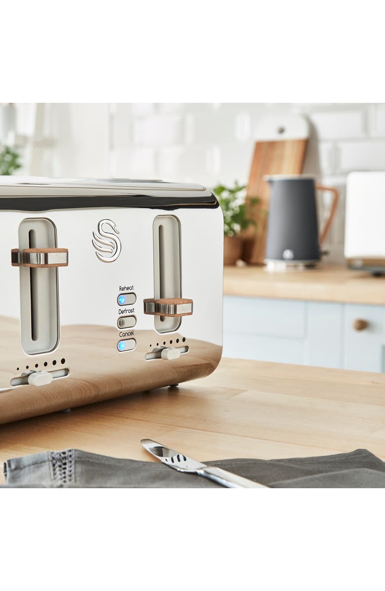 Swan Nordic Four Slice Toaster, Alternate, color, 