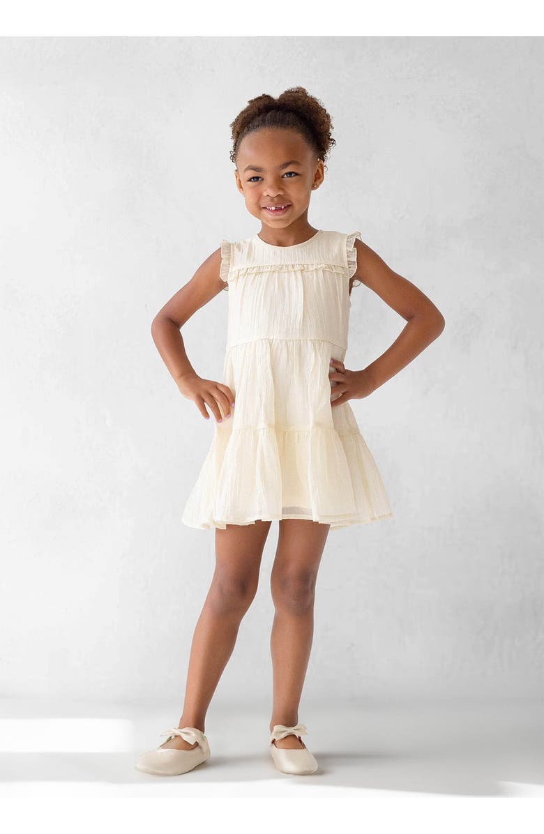 Isobella & Chloe Bella Ivory SS Dress, Alternate, color, White