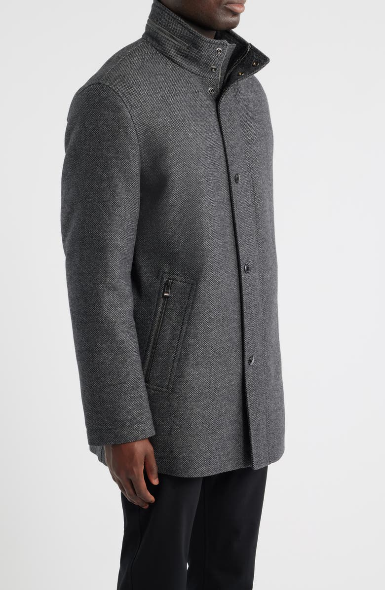 BOSS Camron Wool Blend Coat, Alternate, color, Medium Grey
