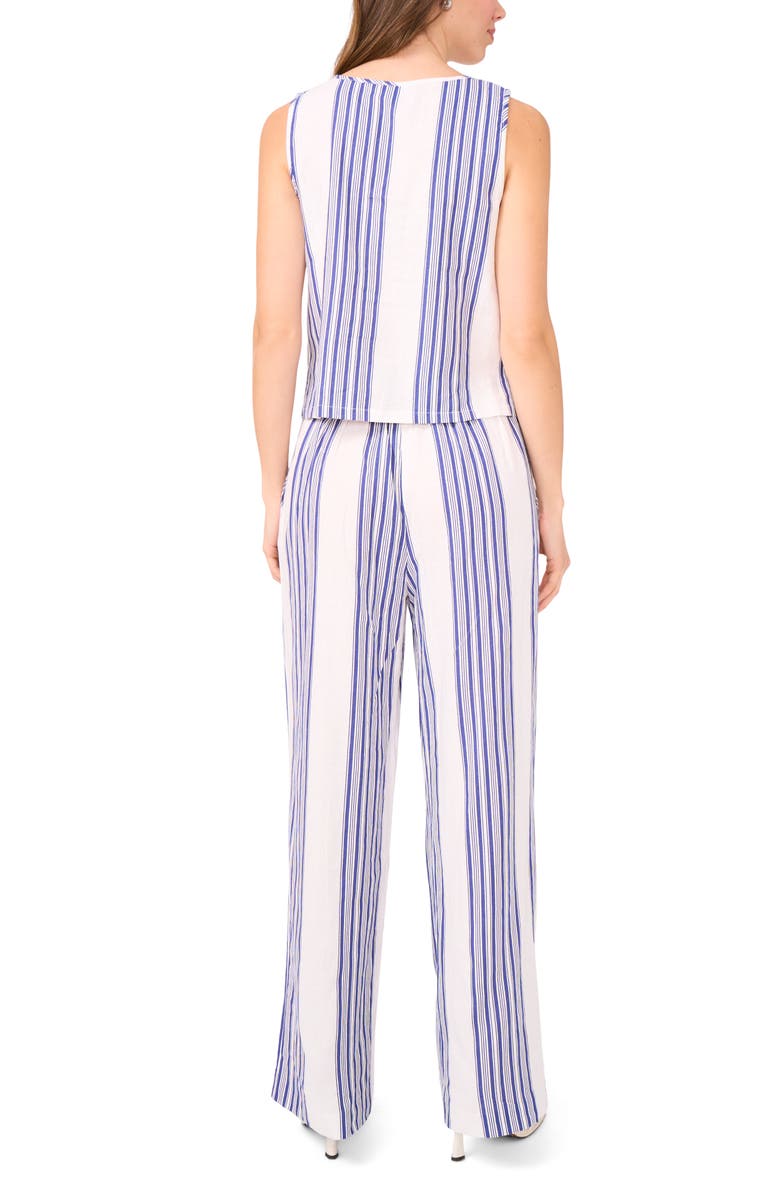 Halogen<sup>®</sup> Stripe Linen Blend Wide Leg Pants, Alternate, color, Blue Depths