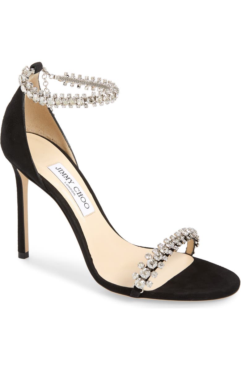 Jimmy Choo Shiloh Jewel Embellished Sandal, Main, color,