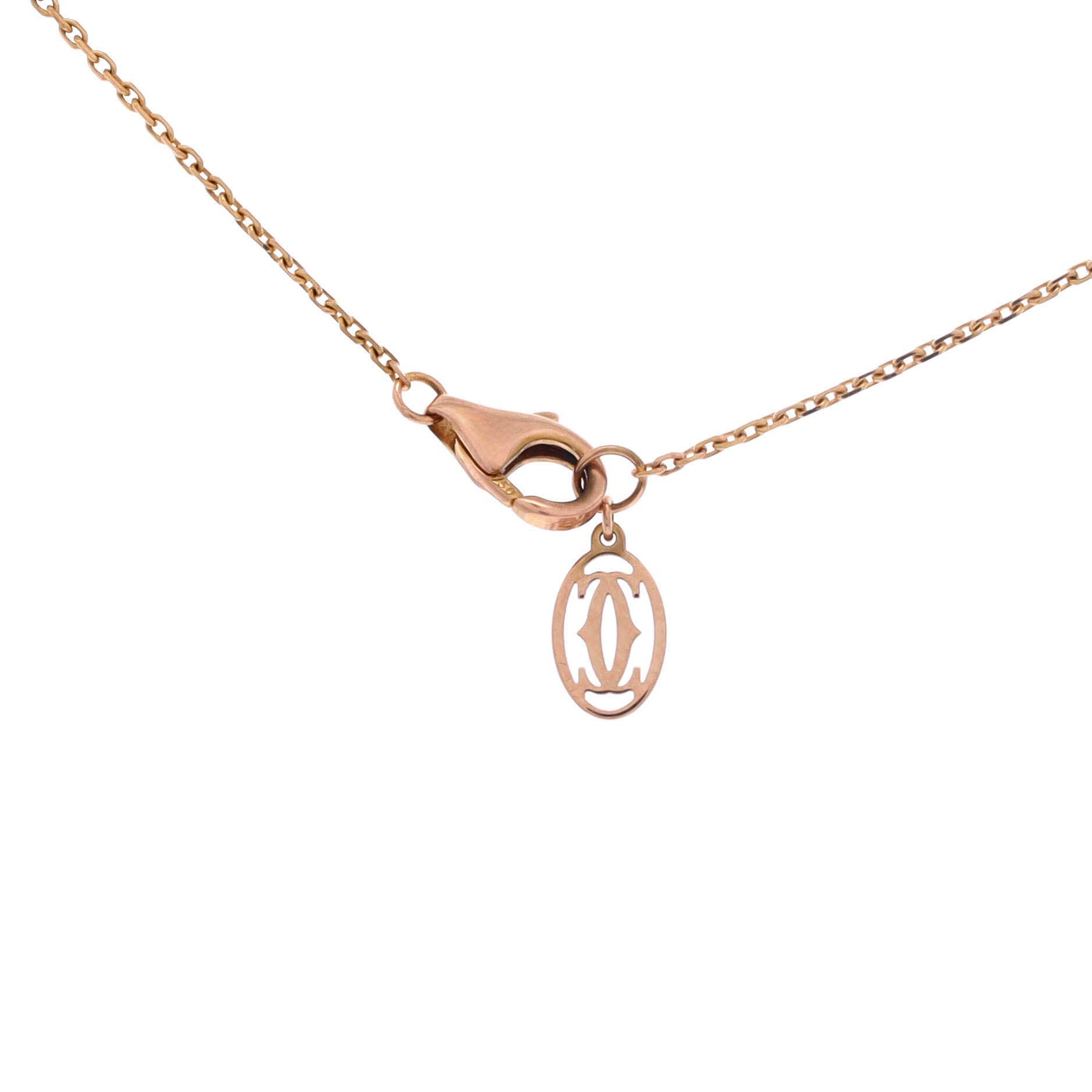 Cartier D'Amour Pendant Necklace 18K Rose Gold with Diamond XS, Alternate, color, Metallic Gold