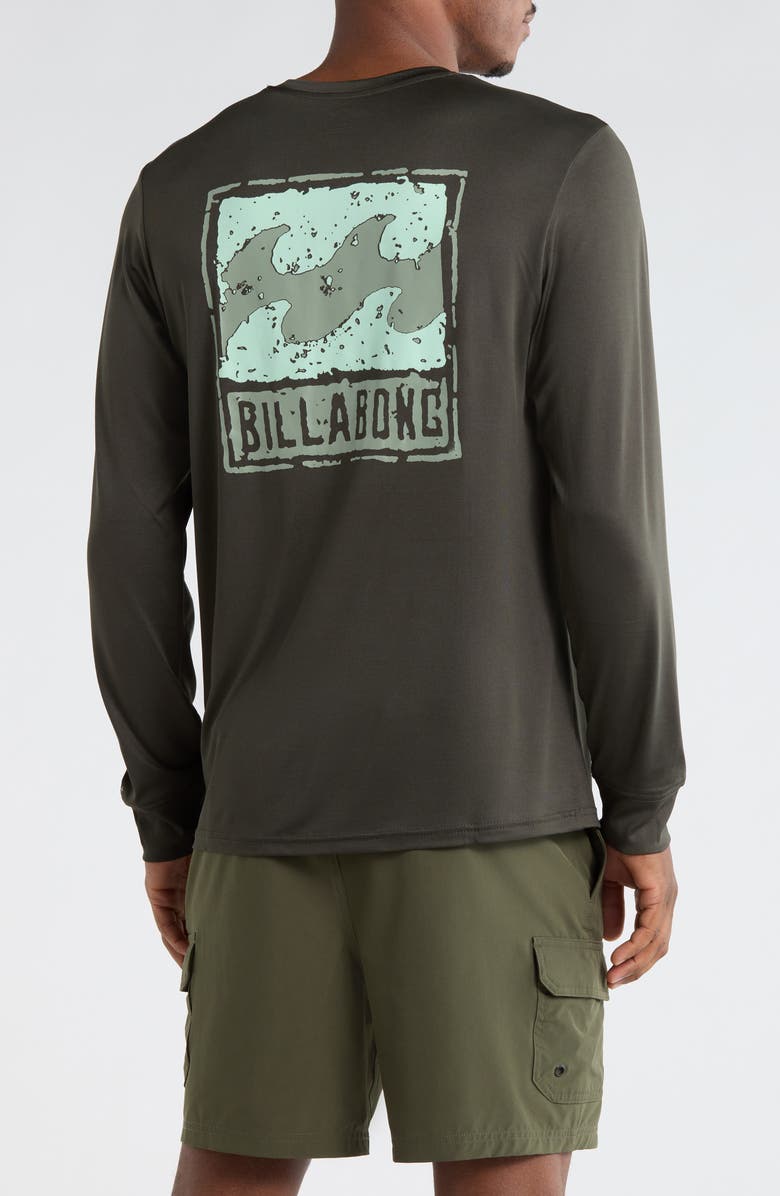 Billabong Coronado Crew Long Sleeve Rashguard, Alternate, color, Charcoal Heather