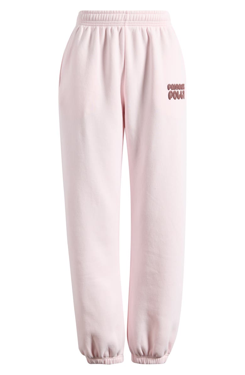 Princess Polly Puffy Logo Sweatpants, Main, color, Pink